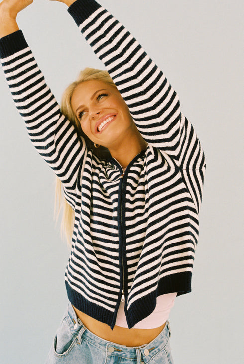 Club Cute Zip Up // Navy