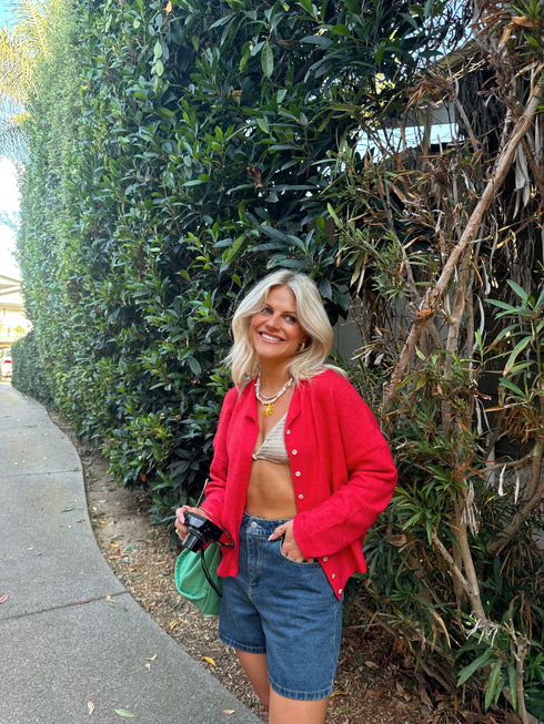 Coco Cutie Cardigan // Red *PREORDER*