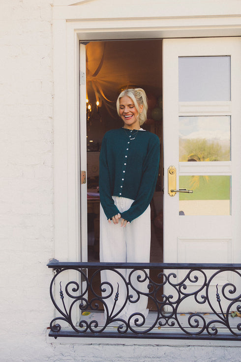 Coco Cutie Cardigan // Emerald *PREORDER 10/23*