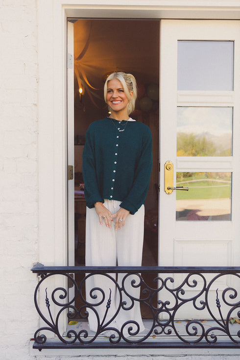 Coco Cutie Cardigan // Emerald *PREORDER 10/23*