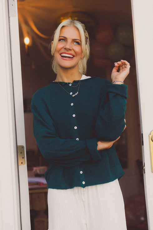 Coco Cutie Cardigan // Emerald *PREORDER 10/23*