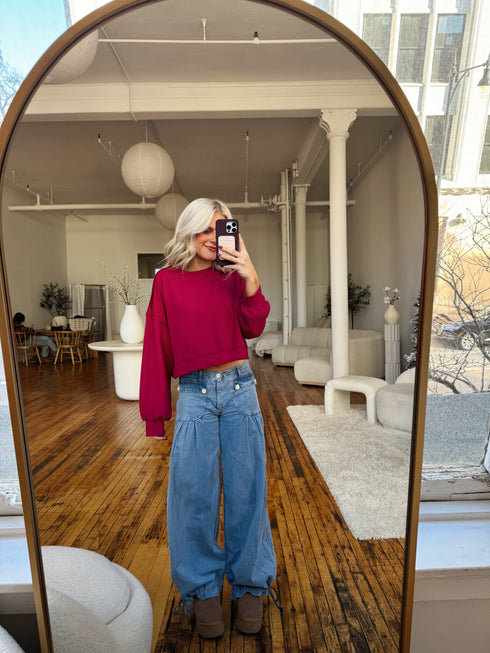 Holly Jolly Ribbed Pullover