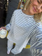 Breakfast Club Pullover // Cloud Stripe
