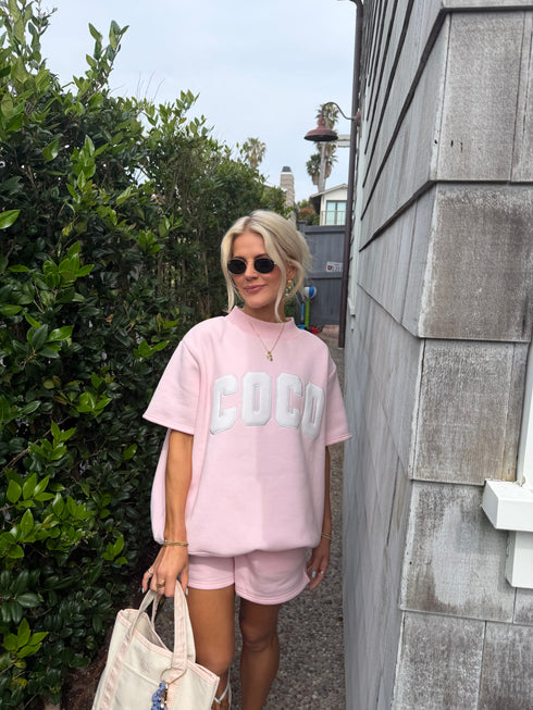 Coast Club Mockneck // Baby Pink