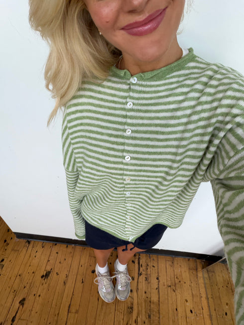 Coco Cutie Cardigan // Matcha