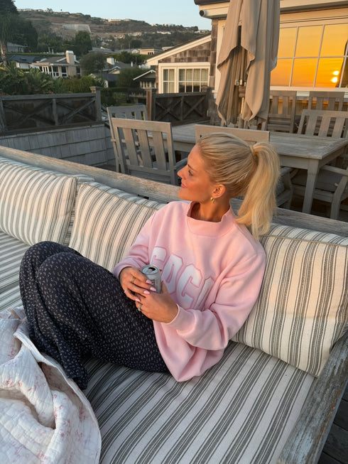 Coco Girl Mockneck // Baby Pink