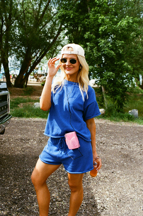 On Repeat Knit Set // Cobalt