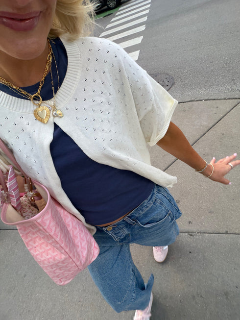 Sunny Days Cardigan // White