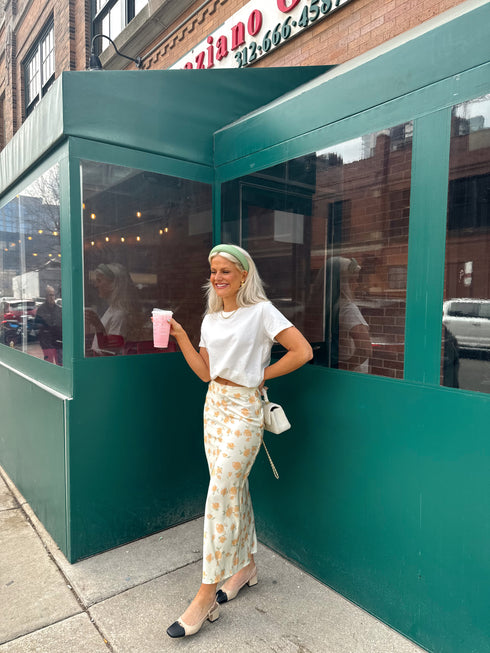 Secret Garden Satin Skirt