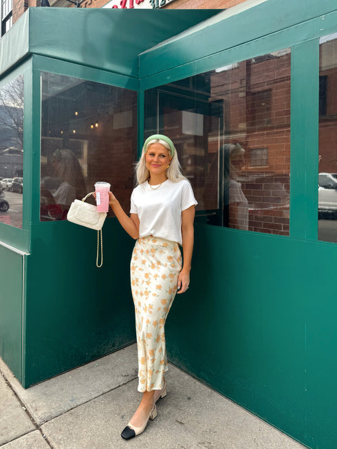 Secret Garden Satin Skirt