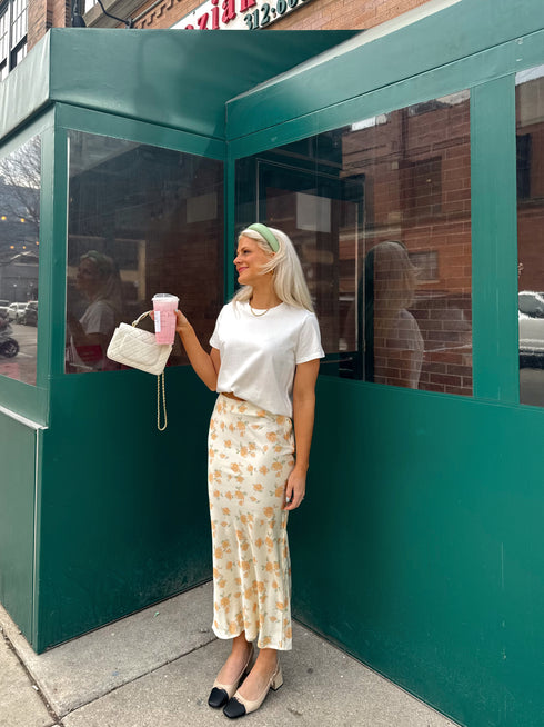 Secret Garden Satin Skirt