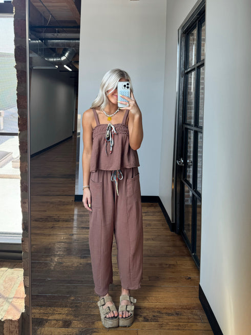 Picnic Princess Pant// Brown