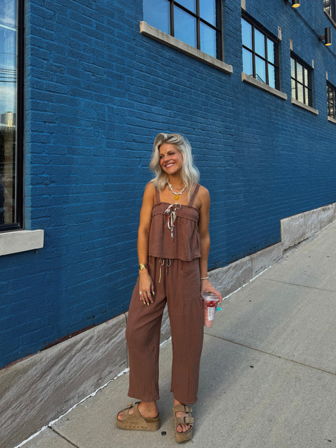 Picnic Princess Pant// Brown