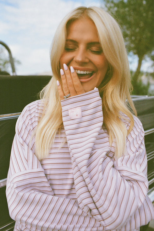 Road Trip Pullover // Sunset Stripe