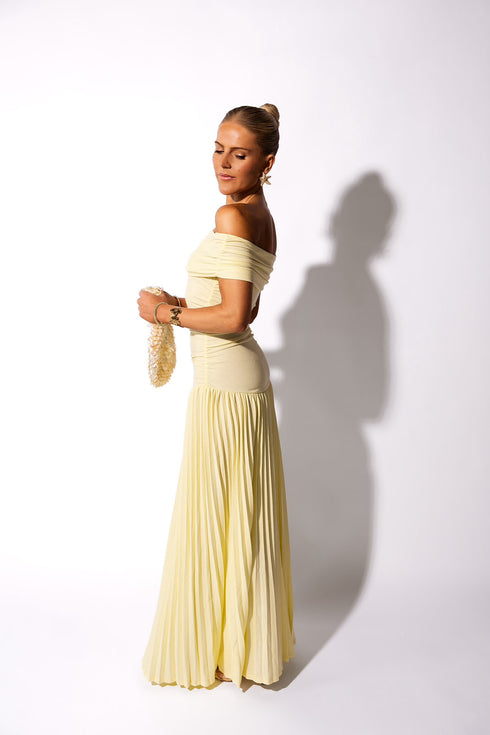 Sunkissed Sunset Dress // Butter Yellow