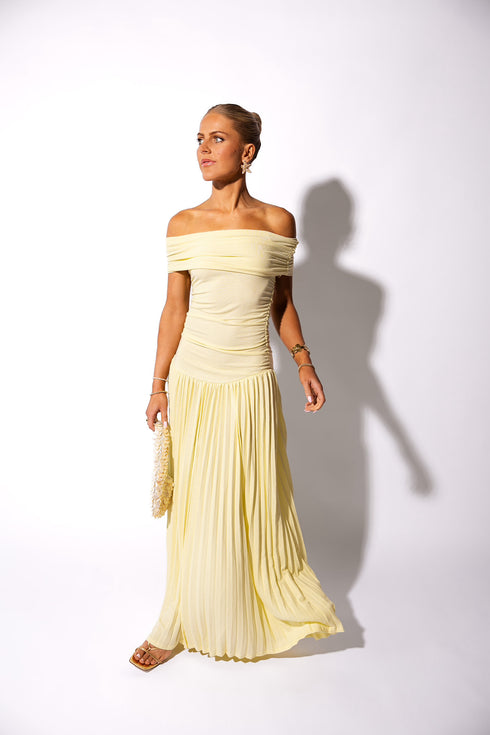 Sunkissed Sunset Dress // Butter Yellow