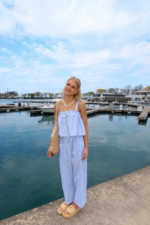 Picnic Princess Pant // Blue *RESTOCKED*