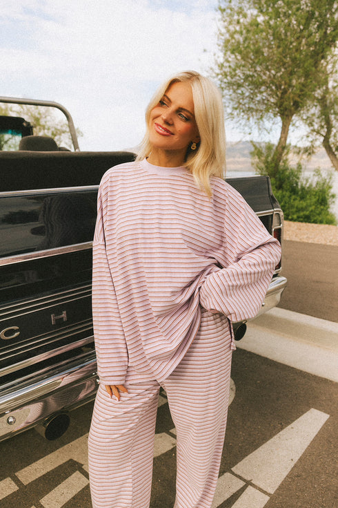 Road Trip Pullover // Sunset Stripe