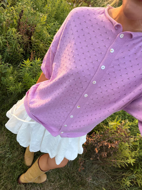 Prim Pointelle Cardi // Bloom