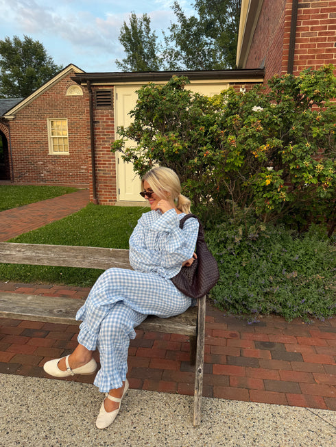 Bea Gingham Pant // Skies
