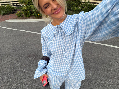 Bea Gingham Top // Skies