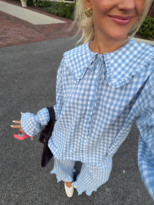 Bea Gingham Top // Skies