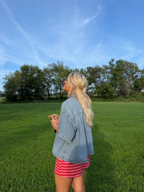 Lake Day Denim Top