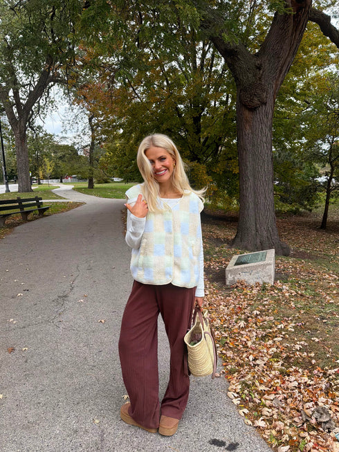 Market Mornings Vest // Cloud