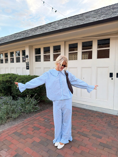 Bea Gingham Top // Skies