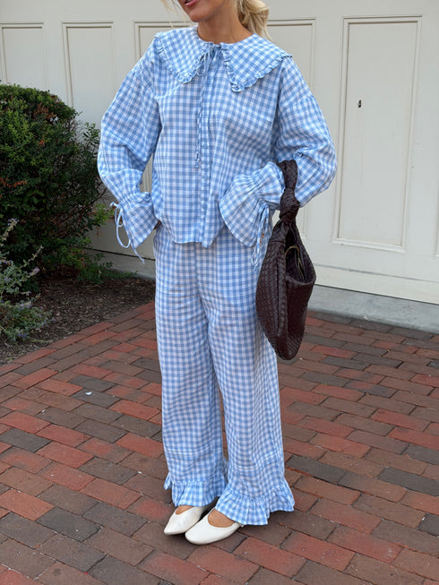 Bea Gingham Top // Skies