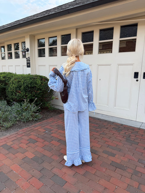 Bea Gingham Top // Skies