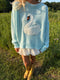 Heirloom Swan Knit // Sky