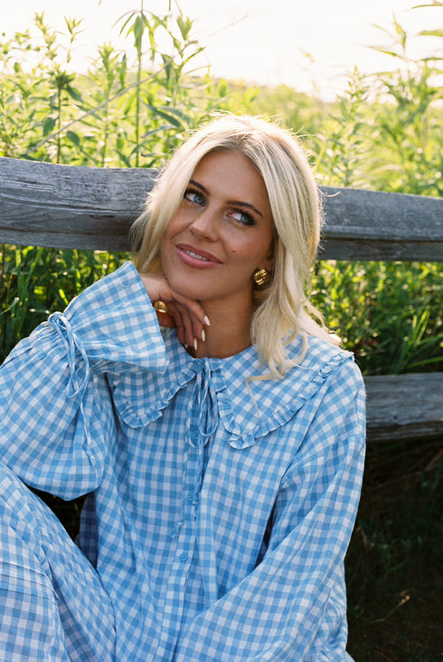 Bea Gingham Top // Skies