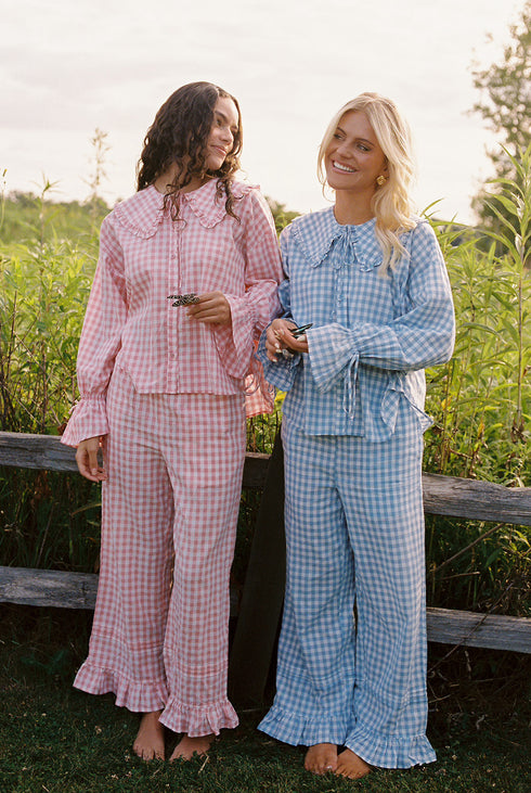 Bea Gingham Top // Skies