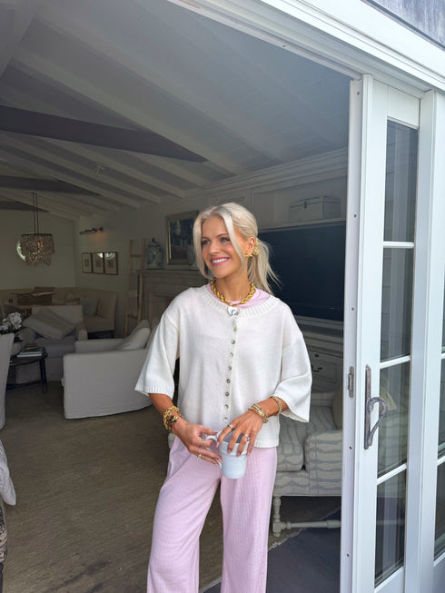 Coastal Cardigan // White