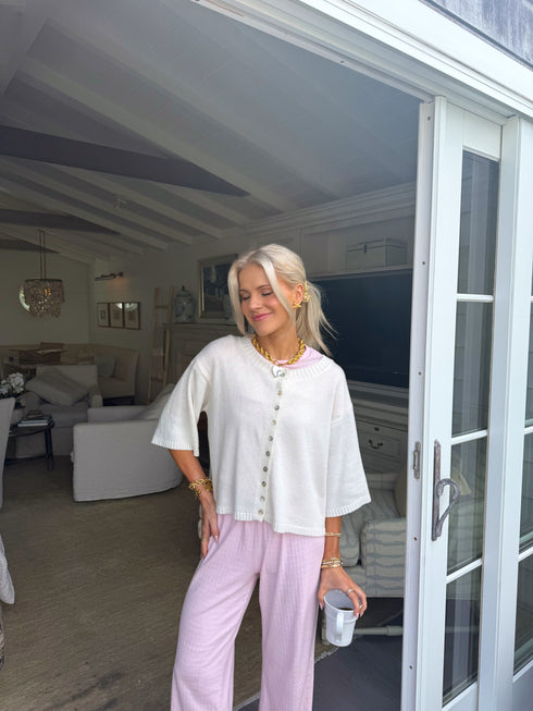 Coastal Cardigan // White