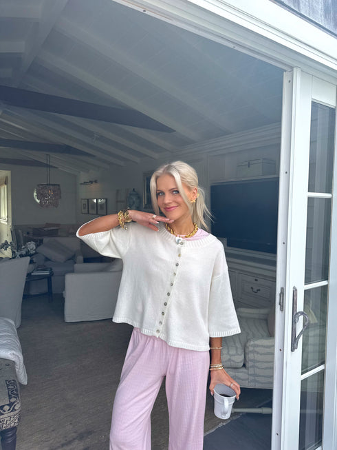 Coastal Cardigan // White