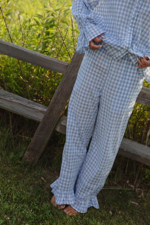 Bea Gingham Pant // Skies