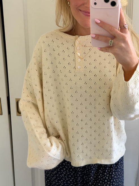Everyday Pointelle Cutie // Cream