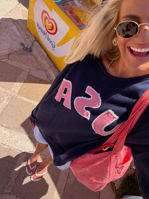 American Honey Crew Pullover // Navy