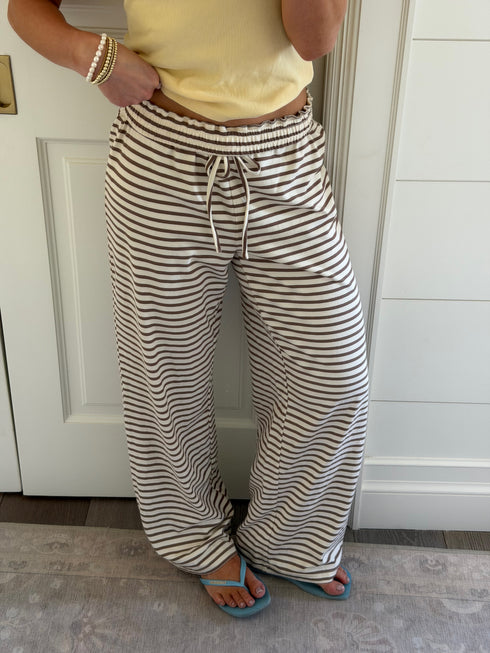 Sandy Stripes Pant // Mocha
