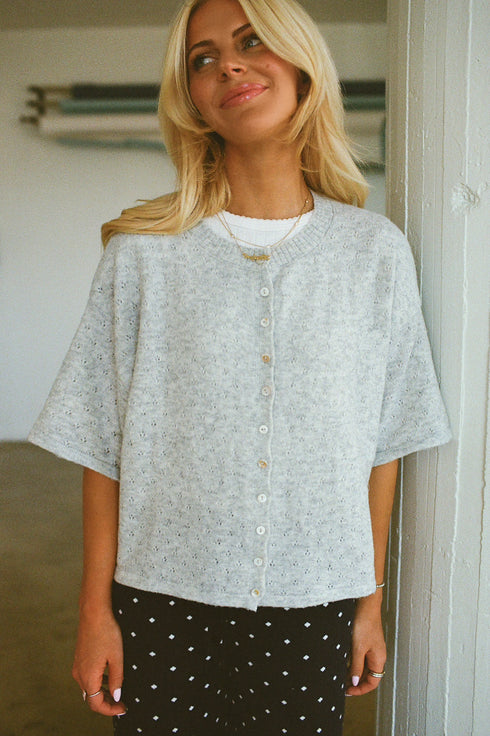 Char Cardi // Dove Pointelle