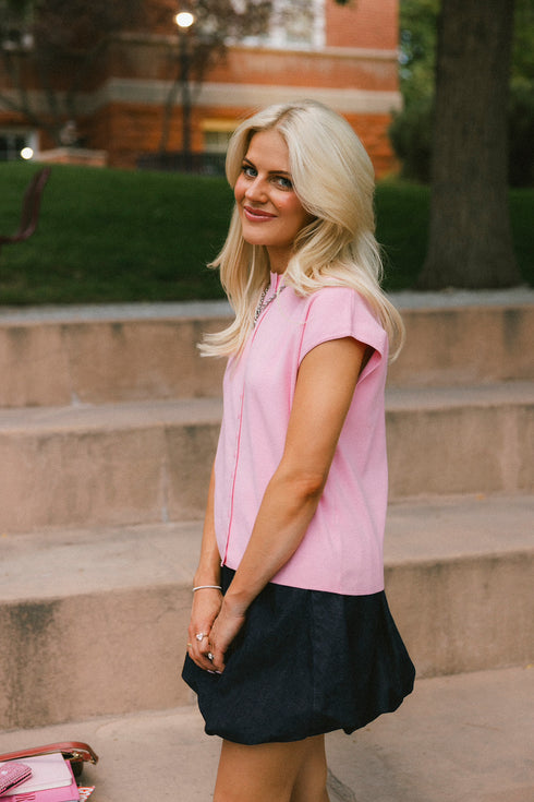 Margot Knit Top // Pink
