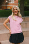 Margot Knit Top // Pink