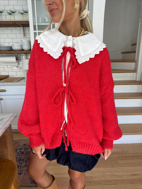 Cottage Cardigan // Apple *RESTOCKED*