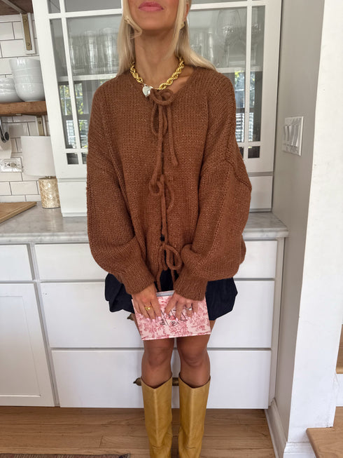 Cottage Cardigan // Cinnamon *RESTOCKED*