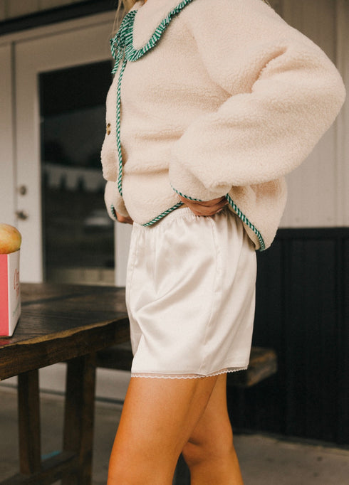 Goldie Satin Short // Cream *RESTOCKED*