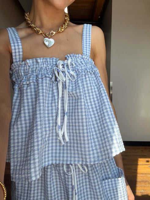 Picnic Princess Top // Blue *RESTOCKED*