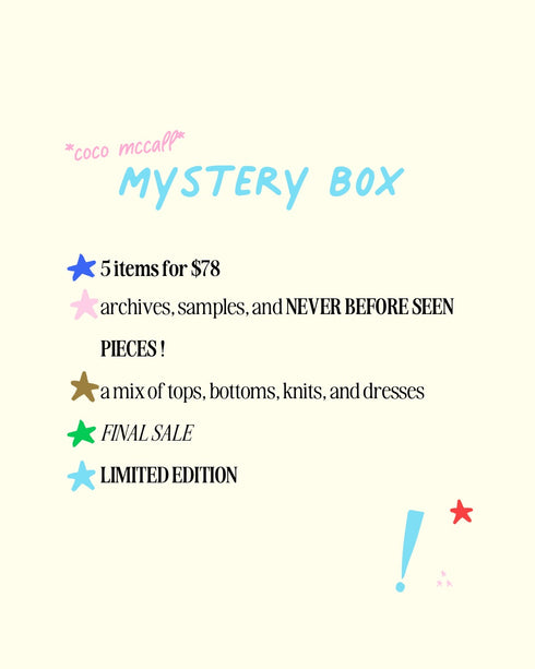 *mccall* MYSTERY BOX