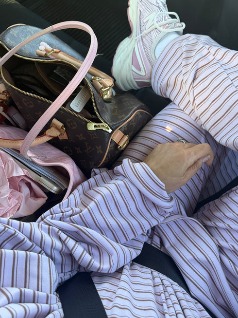 Road Trip Pullover // Sunset Stripe